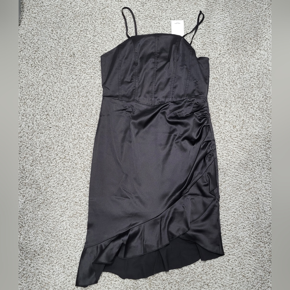 Black Satin Dress